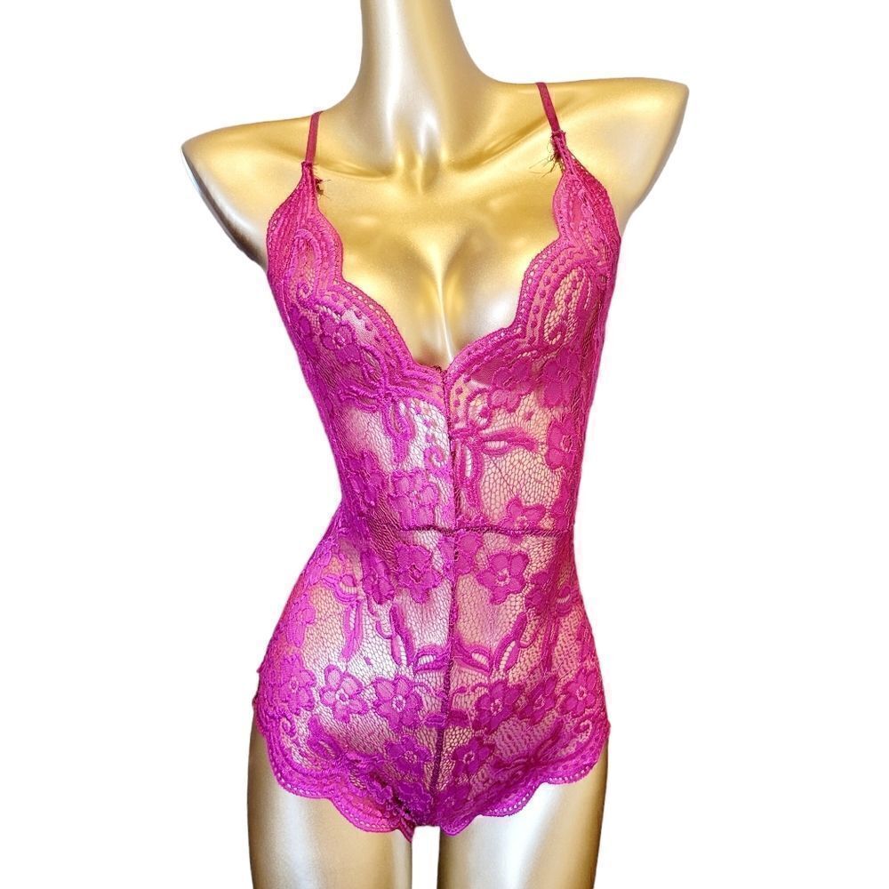 Brand New Sexy Purple Lingerie Bodysuit Teddy size: Large